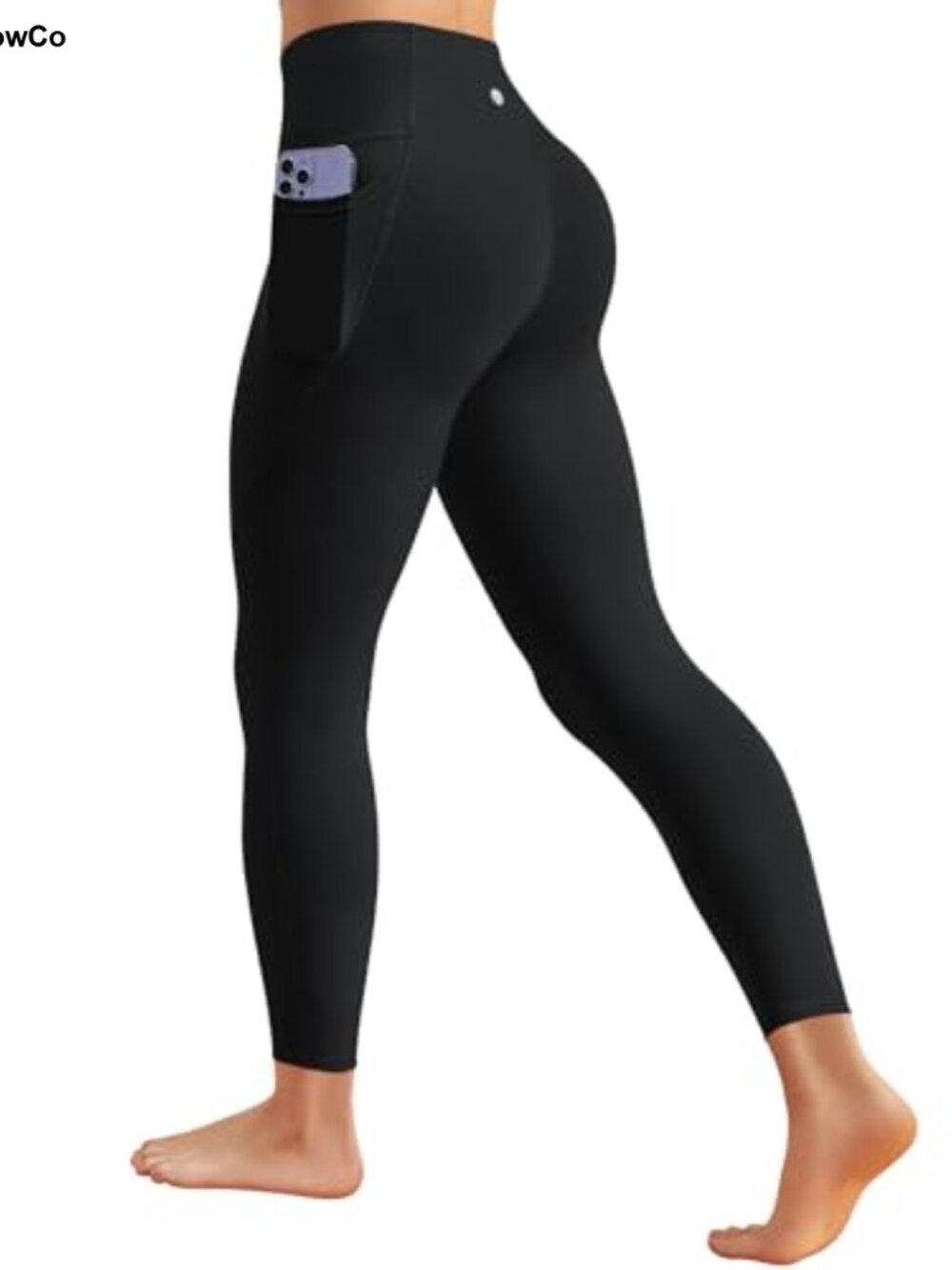 High Waisted Seamless Leggings with Pockets 25" Inseam Yoga Pants
